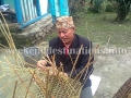 Basket weaving by locals at Martam