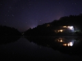 Mirik Lake at night